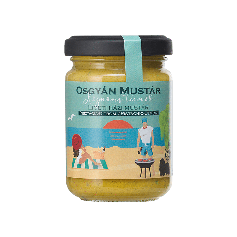 Osgyán mustár - Ligeti pisztácia-citromos mustár - 137 g